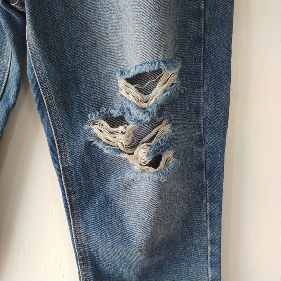 Special A Los Angeles High Rise Distressed Ankle Jeans 100% Cotton SZ 27 - Picture 5 of 12